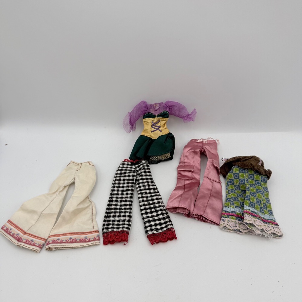 Bratz Doll Clothes Lot MGA Entertainment Y2K Fashion Pants Dress Skirt 5pc